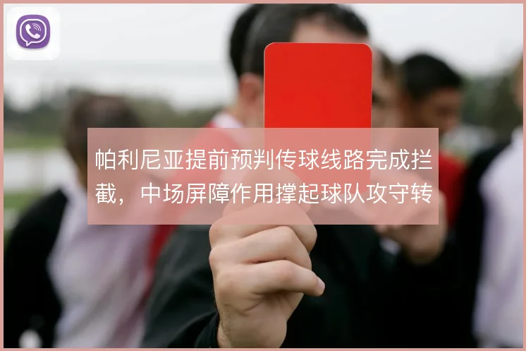 帕利尼亚提前预判传球线路完成拦截，中场屏障作用撑起球队攻守转换